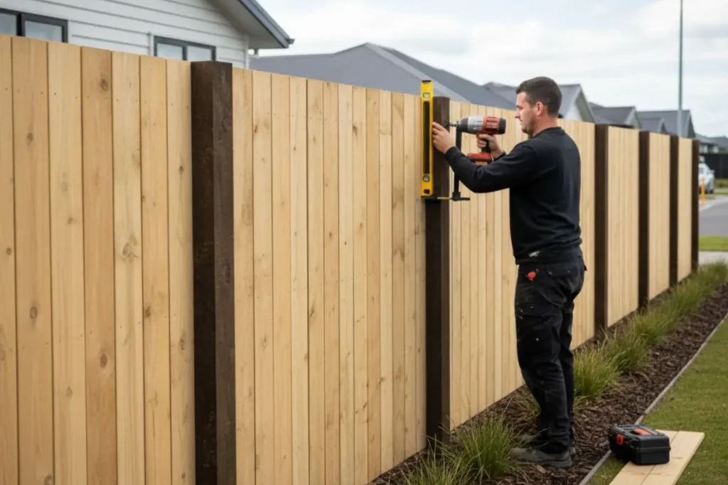 Custom-designed boundary fencing installed by the premier fence builders in Palmerston North for maximum durability.