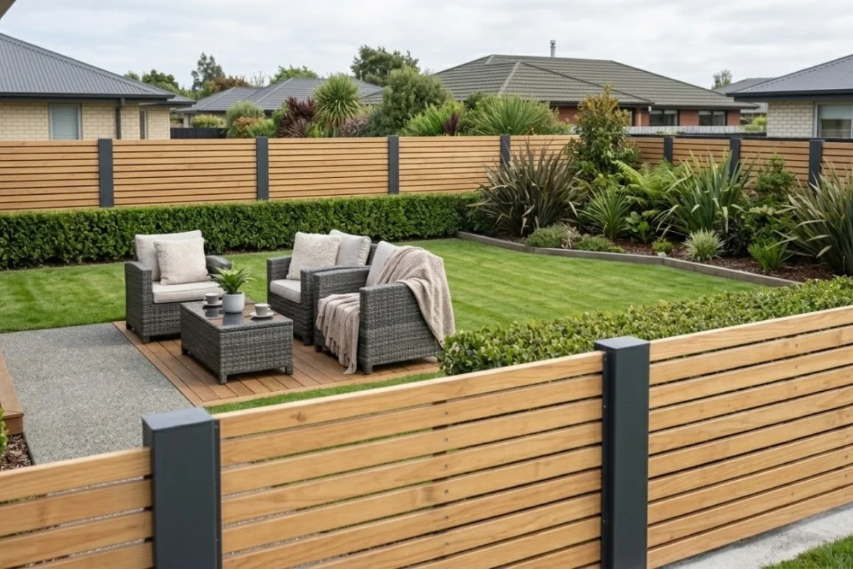 About Us Fence Builders Palmerston North Customer First Approach In Residential Fencing About us project by Fence Builders Palmerston North featuring a modern timber boundary fence designed to enhance privacy and outdoor living space.