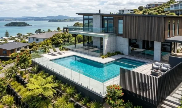 Expert team providing professional installation and customer service for a new glass pool fencing project by Fence Builders Palmerston North.